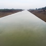 懷洪新河水系沱河洼地（埇橋區(qū)）河道疏浚工程樁號29+314河道施工后